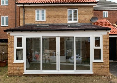 DIY Brown Tiled Roof Lean-to Conservatory