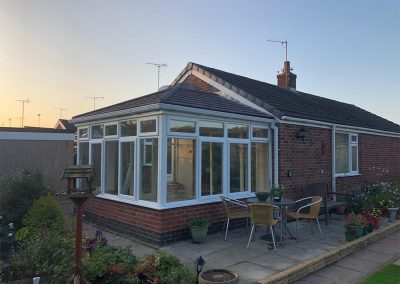 DIY Brown Tiled Roof Edwardian Conservatory with Dwarf Wall