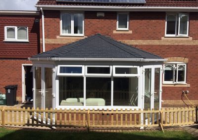 DIY 3 Facet Grey Tiled Roof Victorian Conservatory