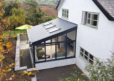 Banner homepage Trade Price Conservatories site image Grey Tiled Roof DIY Lean-to Conservatory