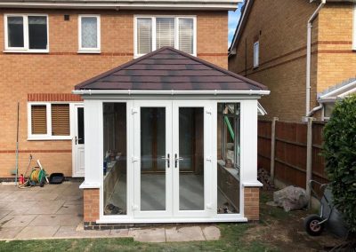 DIY Tiled Roof Edwardian Conservatory Doors Closed