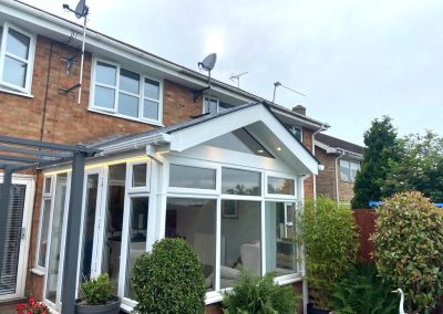 DIY Tiled Roof Gabled White Conservatory