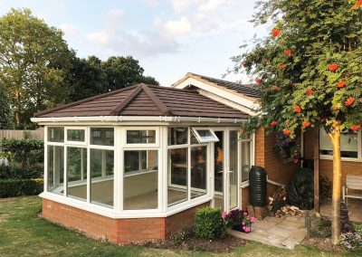 DIY Brown Tiled Roof Victorian Dwarf Wall Conservatory