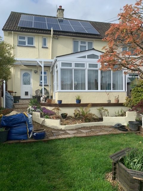 Gable-end Conservatory Cream House