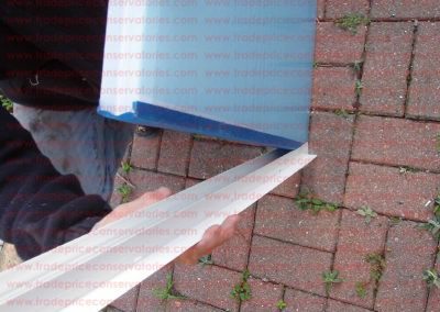 attaching roof edge to roof for diy conservatory