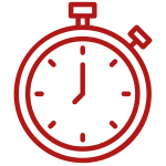 Clock Icon Red