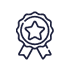 Rosette Icon Navy