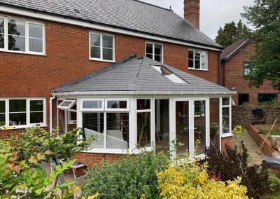 Grey Victorian Conservatory After Construction