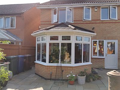 White Frame Victorian Conservatory Installation