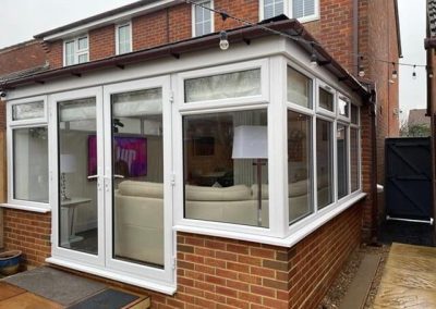 Brown Roof Side Hipped Lean-to Exterior Side