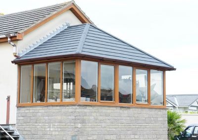 Edwardian-Style DIY Conservatory Grey Tiled Roof