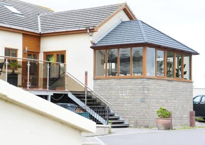 Edwardian-Style DIY Conservatory on Modern House