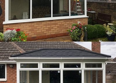 Edwardian Glass Roof to Grey Tiled Roof Installation