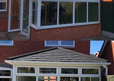 Edwardian Glass Roof to Tiled Roof Installation