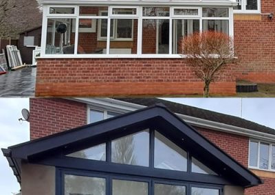 Edwardian to Gabled Tiled Roof Conservatory