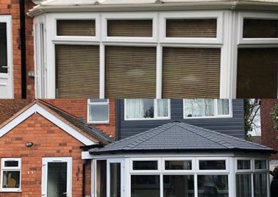 Before and After Grey Tiled Roof Installation