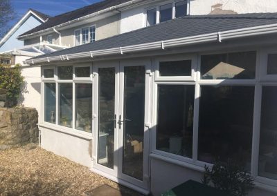 Conservatory with a White Frame