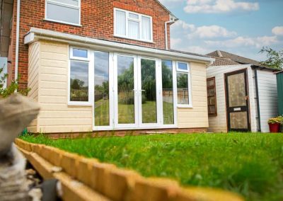 Home Extension with Yellow Cladding