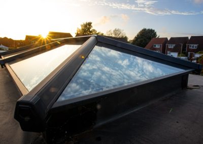 Flat Roof Home Extension Close-up