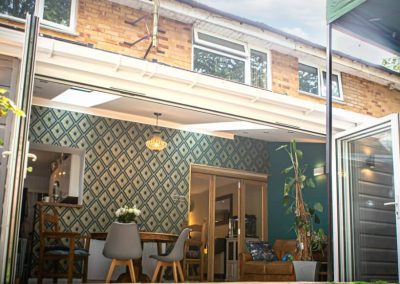 Home Extension with Open Doors