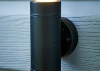 Black Cylinder Outdoor Light