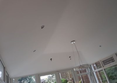 DIY Conservatory with a Ceiling Light and Interior Lights